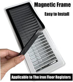 Floor Register Vent Cover- 4"x12" Magnetic Air Vent Screen Mesh Cover, Perfect for Wall/Ceiling/Floor Air Vent Filters (4-Packs)