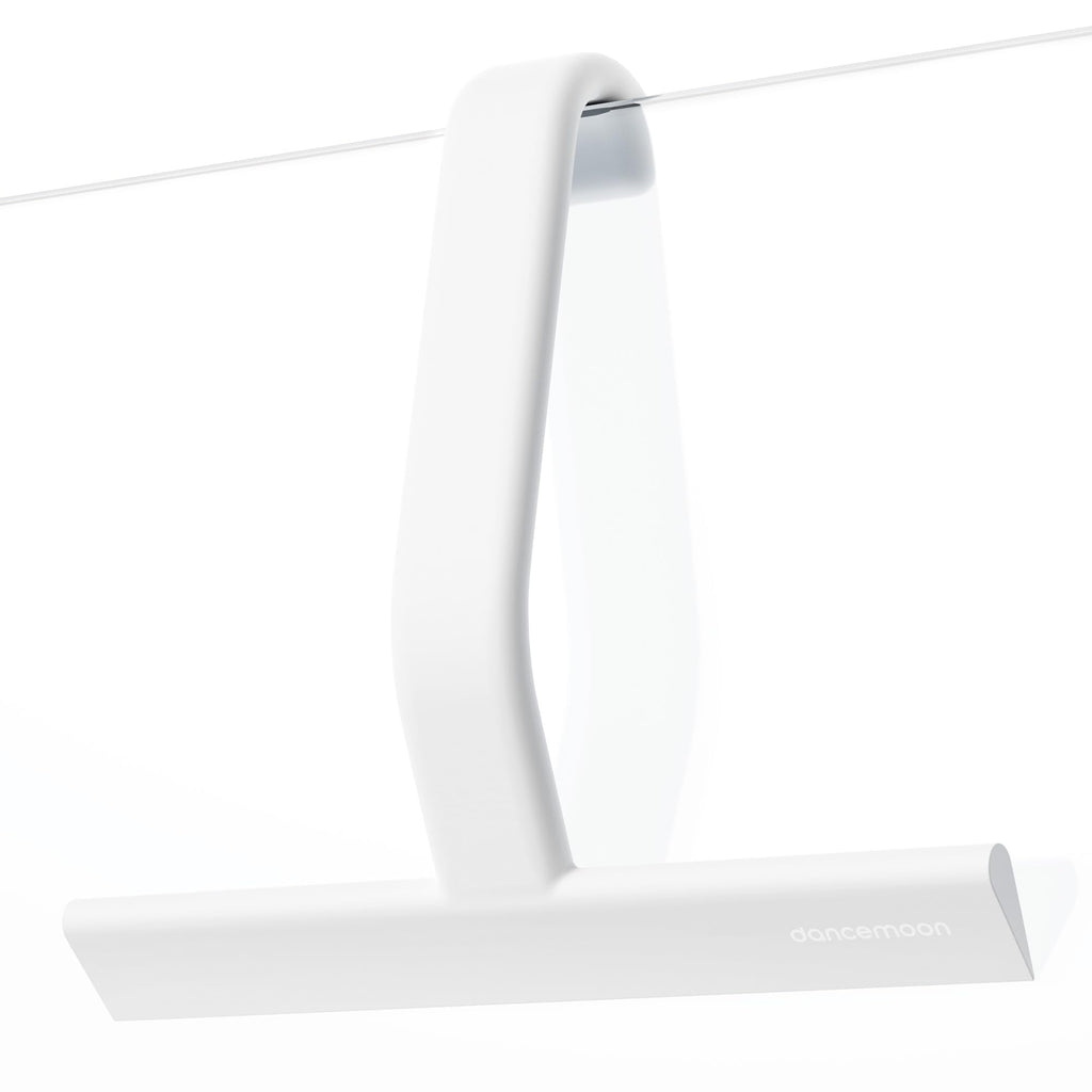 dancemoon JustHang Shower Squeegee with Built-in Hook, 10-Inch White