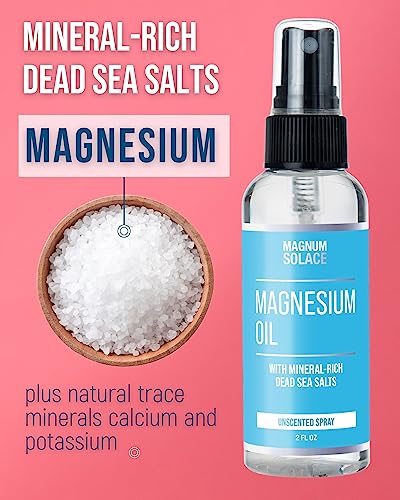 Magnesium Oil Spray & Magnesium Lotion - Infused with Aloe Vera, Shea Butter, Coconut Oil