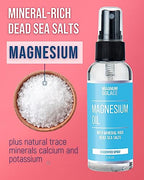 Magnesium Oil Spray & Magnesium Lotion - Infused with Aloe Vera, Shea Butter, Coconut Oil