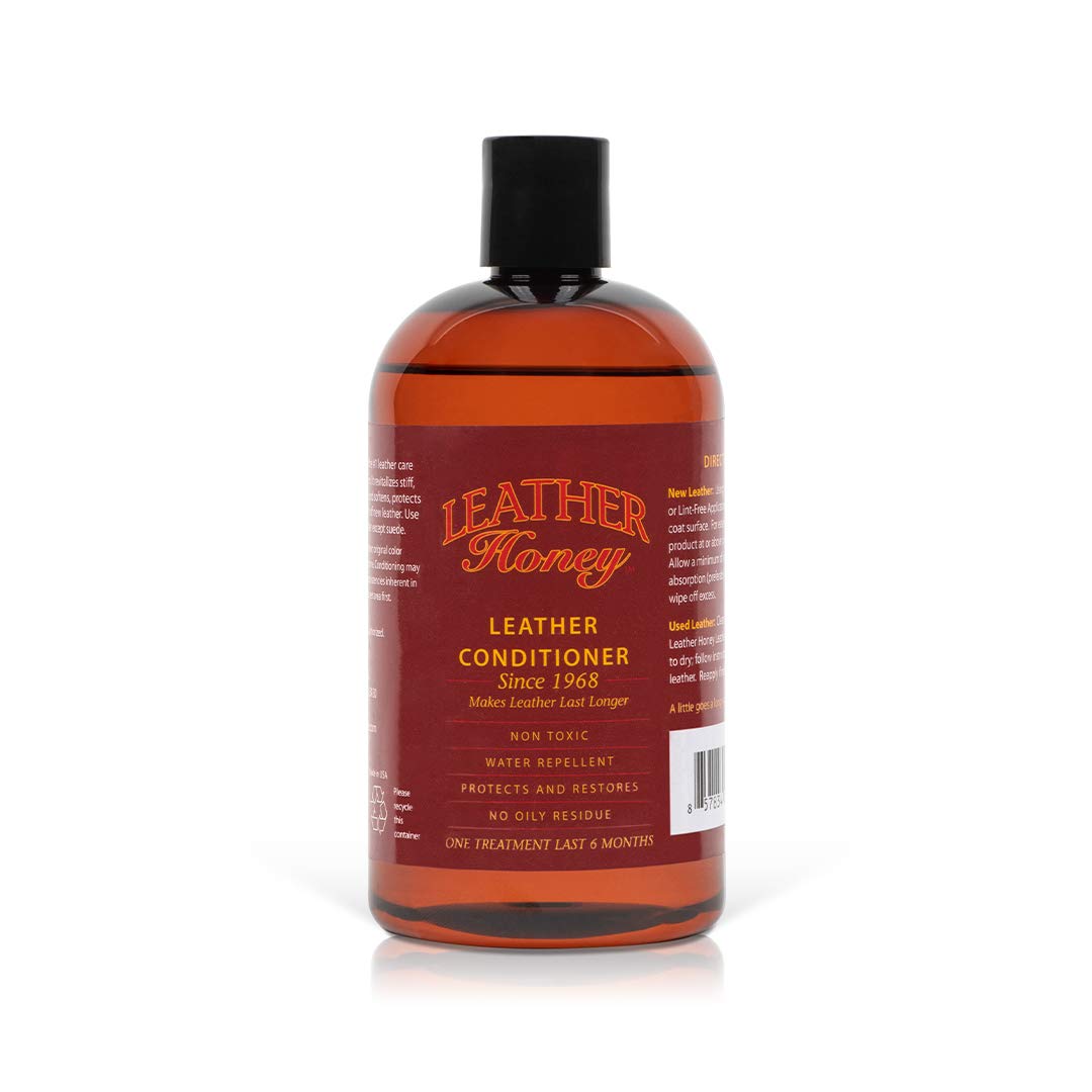 Leather Honey Best Leather Conditioner Since 1968. For Use on Leather Apparel, Furniture, Auto Interiors, Shoes, Bags and Accessories. Non-Toxic and Made in the USA!