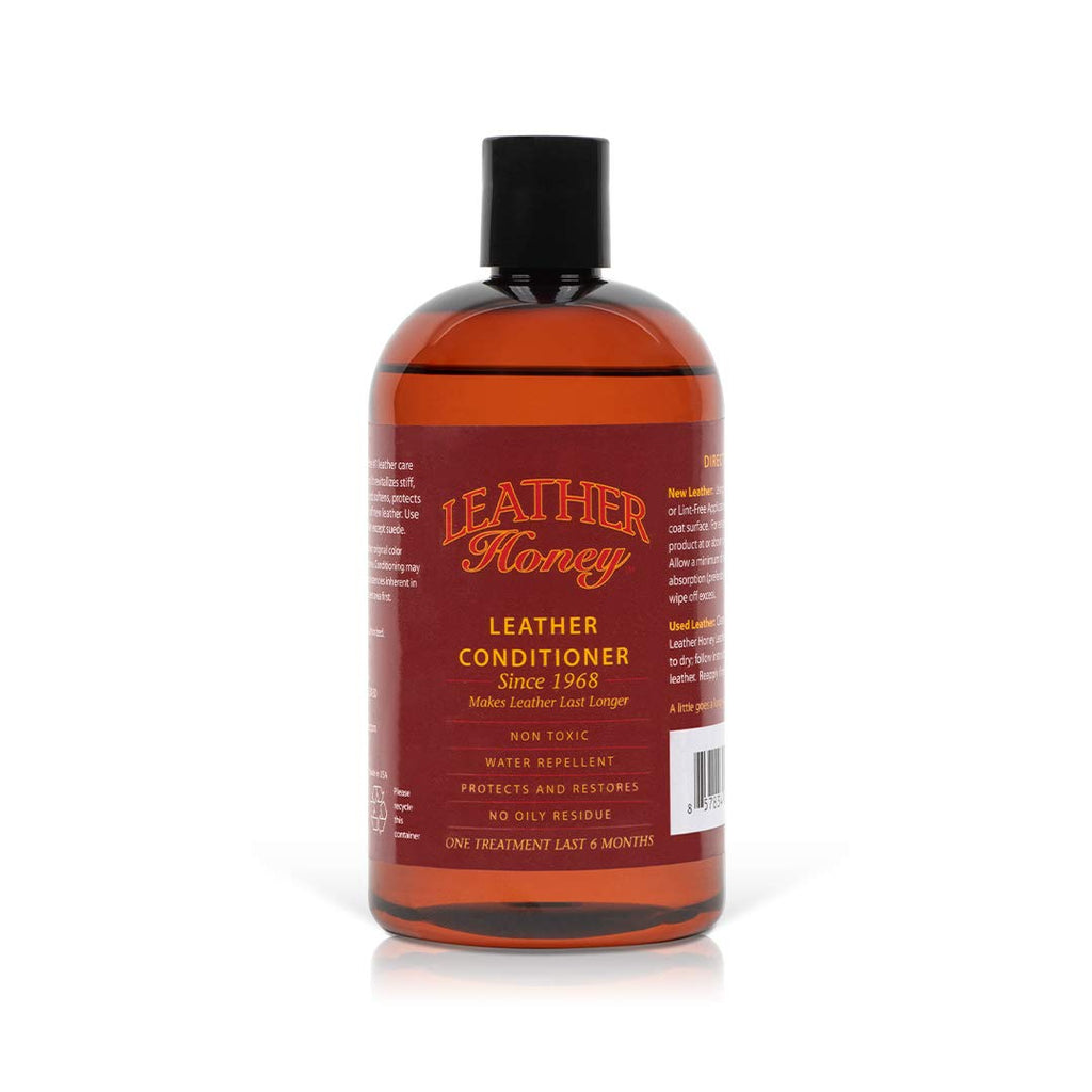 Leather Honey Best Leather Conditioner Since 1968. For Use on Leather Apparel, Furniture, Auto Interiors, Shoes, Bags and Accessories. Non-Toxic and Made in the USA!