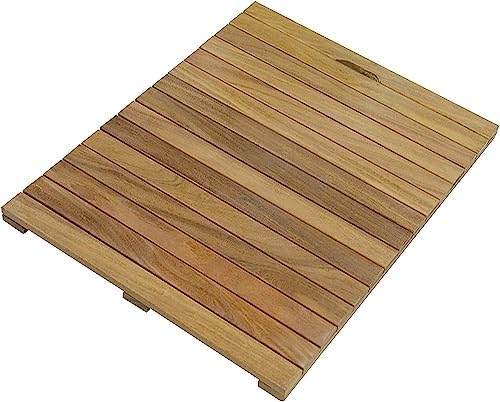 Wooden Mat,Non-Slip Mat for Bathroom,Outdoor Shower Bath Mat for Bathroom,Bamboo Bath Mat for Shower (Size : 30x70cm/12x28in)