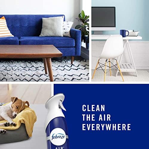 Febreze Air Freshener, Air Effects Hygienic Air Cleaning Spray, Clean Splash Scent, 8.8 Oz. Aerosol Can (Pack of 3)
