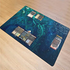 MTG Playmat, Game Play Mat for MTG TCG 24 x 14 inches Trading Card Inked Game Playmats with Storage Bag Smooth Rubber Surface Battle Game