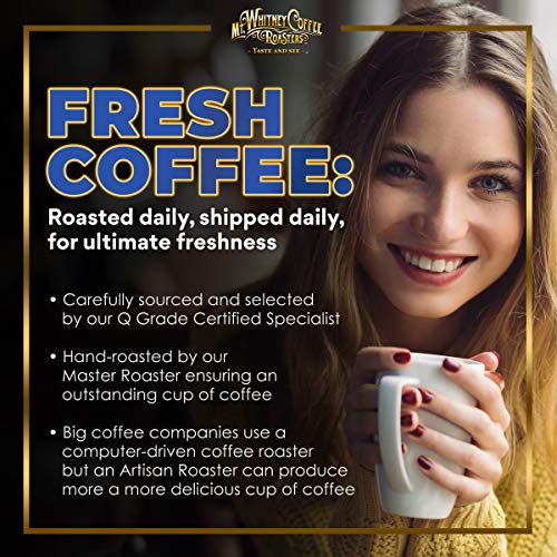 Mt. Whitney Colombia Monte Sierra Organic Single Origin, Medium Dark Roast, Smooth Full Flavored, Low Acid Coffee (Ground, 12 Oz)