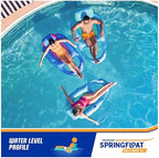 SwimWays Spring Float Premium XL Recliner Chair, Inflatable Pool Floats Adult with Fast Inflation, 25% Larger Than Recliner, Supports Up to 300 lbs