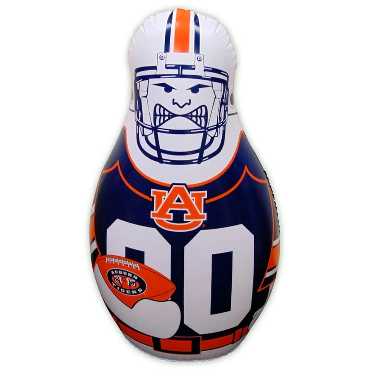 Fremont Die NCAA Auburn Tigers Bop Bag Inflatable Tackle Buddy Punching Bag, Standard: 40" Tall, Team Colors