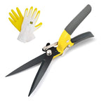 JARDINEER Sharp Grass Shears, Grass Clippers Handheld, Manual Grass Cutter Edging Shears for Lawn Garden