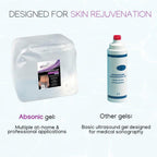 Absonic Clear Conductive Gel for Ultrasound, Cavitation Machine, Laser Hair Removal & RF Devices – Body Sculpting Gel 5 Liter (1.3 Gallon) Bulk Refill – Paraben-Free, Hypoallergenic