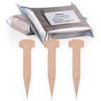 AMEILOZ 5 Inch Wooden Garden Stakes, Sturdy Wood Staples Pins Ground Stakes for Weed Barrier, Yard Lawn, Landscape Fabric