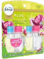 Febreze Plug In Air Freshener, Odor-Fighting Scented Oil Refill, Moring Spring Showers, 2 Refill