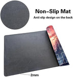 MTG Playmat Size 24x14in Free Storage Bags Non-Slip Backing, Ideal for Card Game Enthusiasts TCG Playmat (Red Sky at Night-Deck)