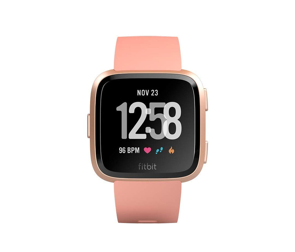 Fitbit Versa Health & Fitness Smartwatch with Heart Rate, Music & Swim Tracking, Peach