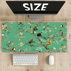 Playmats for Magic: The Gathering MTG Card Game Mat Plus 50 Pcs Card Sleeves, 24 x 14 inch TCG Mat with Stitched Edge for Commander Deck Duskmourn Board Game, Monkeys