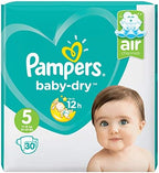 Pampers Baby-Dry diapers size 5 (11-16 kg), Economy pack, 1 pack (1 x 30 pieces)