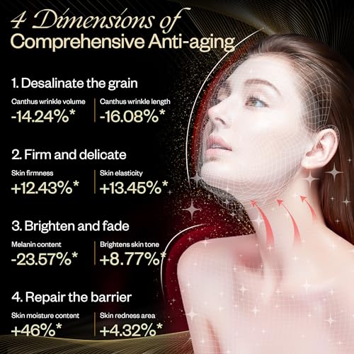 Red Light Therapy for Face Set, Led Mask Light Therapy for Face & Neck, Near-infrared Light 850nm and Red Light 630nm, 5 Gears Energy Adjustment, Black