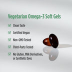 Nordic Naturals Algae Omega - 90 Soft Gels - 715 mg Omega-3 - Certified Vegan Algae Oil - Plant-Based EPA & DHA - Heart, Eye, Immune & Brain Health - Non-GMO - 45 Serving