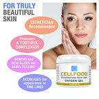 Cellfood Oxygen Gel - 2 fl oz, Pack of 3 - Provides Moisture & Protection, Decreases Appearance of Fine Lines - Aloe Vera, Lavender Blossom Extract, Cellfood & Glycerine - Hypoallergenic, Non-GMO