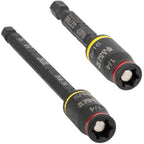 Klein Tools 32768 Impact Driver Set, 3-in-1 SAE Impact Socket and Bit Holder, Flip Socket with Nut Drivers in 1/4 and 5/16 Hex Sizes, 3 and 5-Inch Lengths, 2-Piece