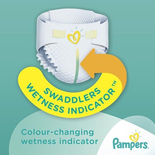 Pampers Swaddlers Sensitive Disposable Diapers Newborn Size 0 (> 10 lb), 80 Count, Super