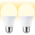 TORCHSTAR 1700LM Universal Garage Door Opener LED Light Bulb, UL FCC DOE, 15W Ultra Bright, Minimize Interference, 100W Eqv. 120V, A19 Bulbs, E26 Base, 3000K Warm White, Pack of 2