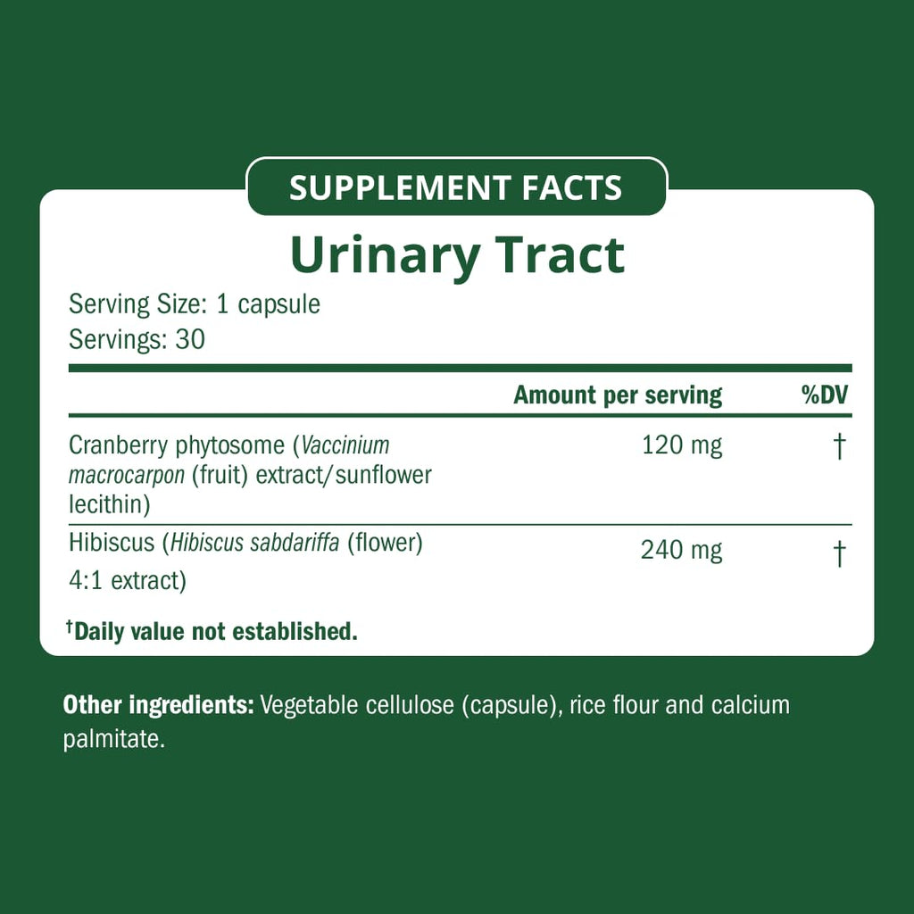Semaine Urinary Tract Cleanse & Protect - 30 ct, Bladder Support Supplement for Women, Flushes Urinary Tract. Combines Cranberry Proanthocyanidins with Hibiscus