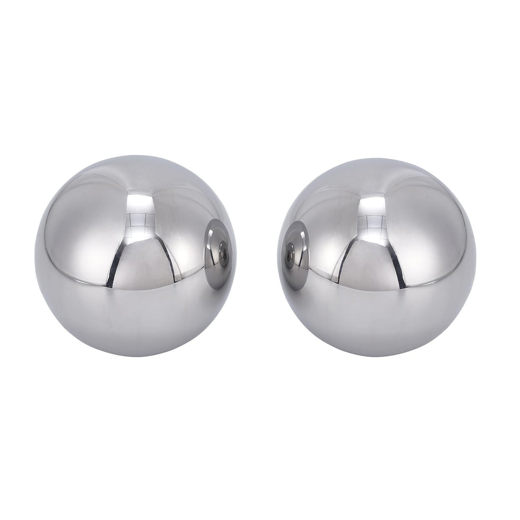 Two 2-3/8" Inch Diameter Hardened Chrome Solid Steel Bearing Balls, Vigorous Precision Balls (2 Pieces)