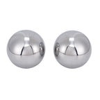 Two 2-3/8" Inch Diameter Hardened Chrome Solid Steel Bearing Balls, Vigorous Precision Balls (2 Pieces)
