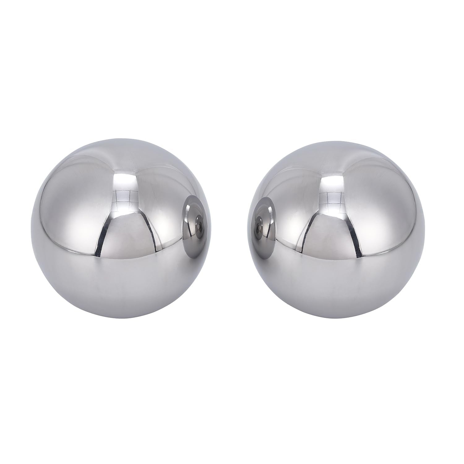 Two 2-3/8" Inch Diameter Hardened Chrome Solid Steel Bearing Balls, Vigorous Precision Balls (2 Pieces)