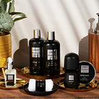 Valentines Beard Kit and Body Care Gifts for Men, Sandalwood Spa Gift Baskets, Mens Bath and Beard Grooming Kitf or Him, Unique Birthday Gifts for Him with Beard Balm, Growth Oil, Deodorant and More