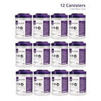 Super Sani-Cloth Germicidal Disposable Wipe, Large Wipes, Case of 12 Canisters, Fast 2-Minute Contact Time