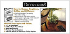 Decor Grates STH612 Classic Collection Floor Register, 6x12 Inches, Textured Black