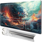 MTG Playmat Size 24x14in Free Storage Bags Non-Slip Backing, Ideal for Card Game Enthusiasts TCG Playmat (DBT3-Rebellion-With Zone)
