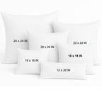 LANE LINEN 4 Pack 18x18 White Throw Pillow Inserts for Decorative Pillow Covers, Couch Pillows for Living Room, Fluffy Pillows for Bed