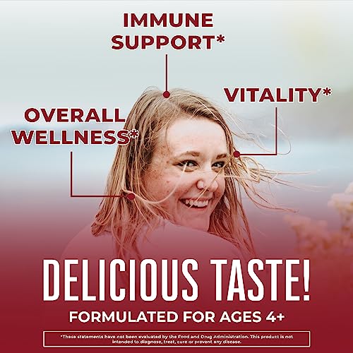 Mary Ruth's 5-1 Immunity Gummies with Elderberry for Kids & Adults | Cherry | Pectin Based | Vegan | 90 Count