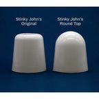 Stinky John's Tall Toilet Bolt Caps - Universal Fit with a Round Top - White Caps (4)