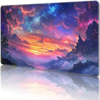 MTG Playmat Magic Card Playmat Game Mat,TCG & CCG Card Games Mat with Free Storage Bags Size 24 x 14 Inches (No with Zones,Cloud3)