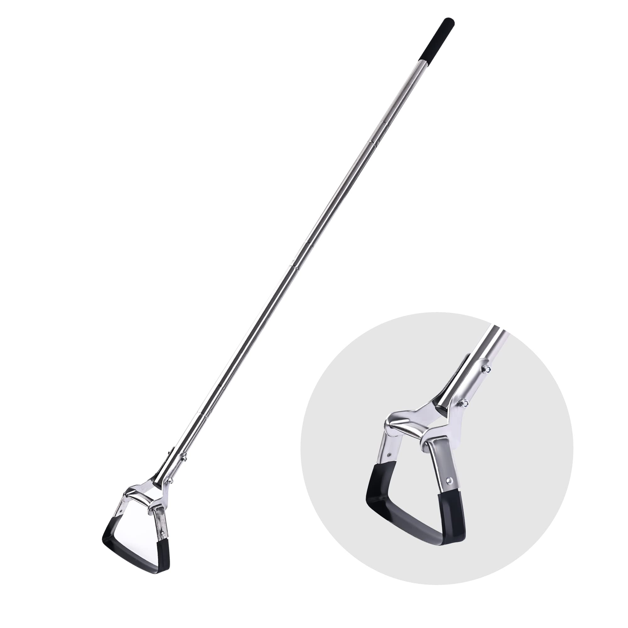 BARAYSTUS Garden Hoe 3-Height Adjustable - 55.9 Inch Long Handle Weeding Tool, Stainless Steel Heavy Duty Scuffle Hoe for Lawn,Yard & Vegetable Garden