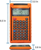 Victor C6000 Advanced Construction Calculator with Protective Case Displays in Fractional or Dimensional Forms Perfect for Carpenters, Renovators,Builders, Contractors, Estimators