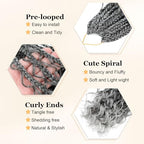 Goddess Box Braids Crochet Hair 10 Inch Boho Crochet Box Braids, 9 Packs Boho Box Braids Crochet Hair For Black Women Pre Looped Box Braids Crochet Hair (10Inch 9 Packs,TGrey)