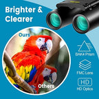 12X25 Mini Pocket Binoculars Compact, Small Lightweight Foldable for Adults Kids Bird Watching, Travel, Opera Concert, Hiking, Cruise, Football Game Green