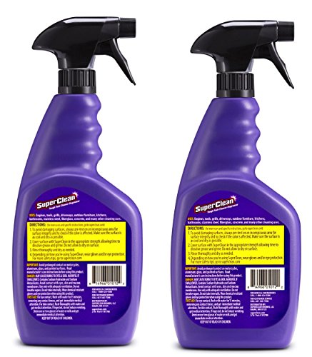 SuperClean 320064 Purple All Purpose Tough Task Cleaner Degreaser - 2 Pack (64oz.) by Super Clean 64. Fluid_Ounces