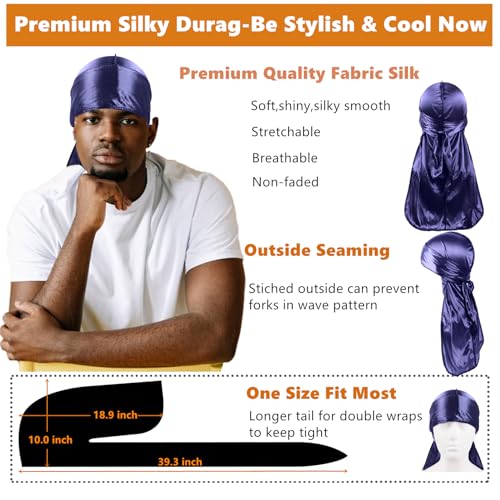 Bonnet for Men,Silk Bonnet for Men for Sleeping,Matching Durag and Bonnets Set for Couples,Mens Bonnet for Curly Hair,Braids