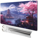 MTG Playmat - Non-Slip Backing Printing, Ideal for Card Game Enthusiasts TCG Playmat (Cherry Blossom rain-No Deck)