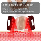 Red Light Therapy Lamp for Body with Adjustable Stand & Holder for Face and Body, 660nm and 850nm Infrared Light Panel Device for Home and Gym Use,130 Beads