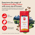 Puroast Low Acid Coffee Ground | Nutcracker Sweet Ground | Medium Roast | High Antioxidants & High pH |No Bitter Aftertaste | Reduced Heartburn & GERD | Suitable for Cold Brew - 2.2 LB