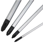 TUSK JIS Screwdriver Set 4 piece #0, #1, #2, #3 - Magnetic Tips and Molded Ergonomic Grips