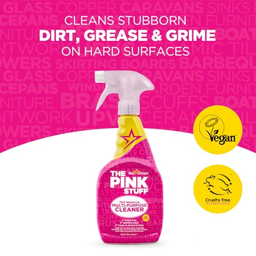 Stardrops - The Pink Stuff - The Miracle Multi-Purpose Cleaning Spray 750ml 3-Pack Bundle (3 Multi-Purpose Spray)