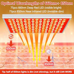 Red Light Therapy for Body Face,Infrared Light Therapy with Stand, Red Light Therapy Lamp Panel, 660nm Red Light and 850nm LED Near Infrared Light Therapy Device for Full Body Skin Muscle Sleeping